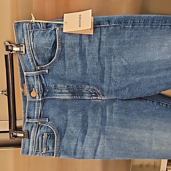 💕MOTHER💕 The Insider Crop Step Fray Jeans ~ Work Hard Play Hard 33 NWT - Picture 9 of 16
